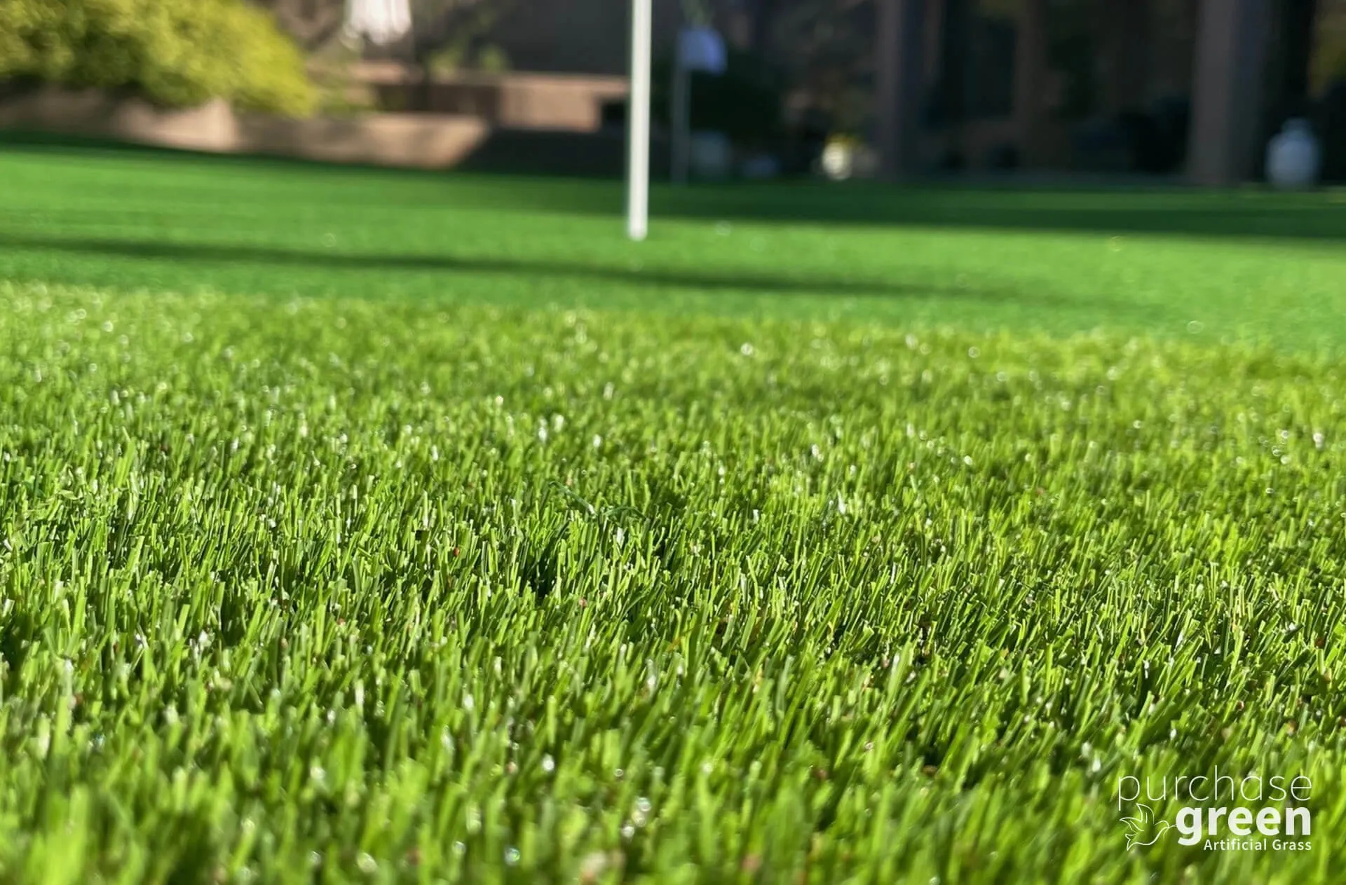 Ultra Play artificial turf installed in a yard, manufacturer photo 2