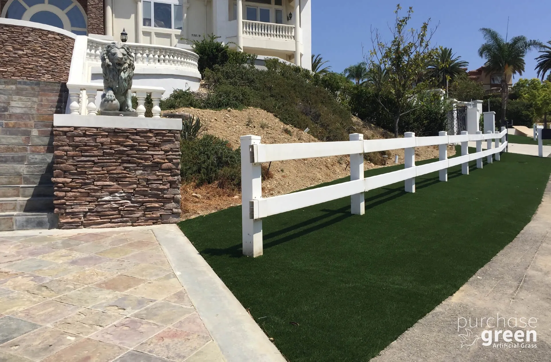 Arizona Pro Spring artificial turf installed in a yard, manufacturer photo 6